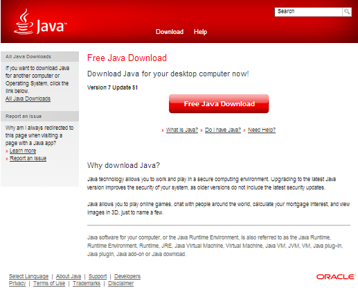 vodn strnka s instalac JAVA